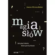 Filologia i językoznawstwo - OnePress Magia słów - Joanna Wrycza-Bekier - miniaturka - grafika 1