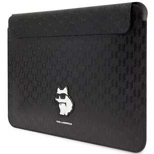 Karl Lagerfeld Sleeve KLCS16SAKHPCK 16" czarny/black Saffiano Monogram Choupette - Etui i futerały do telefonów - miniaturka - grafika 2