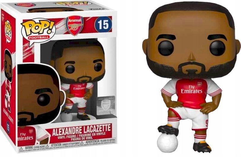 Funko POP! Football, figurka kolekcjonerska, Arsenal, Alexandre Lacazette, 15