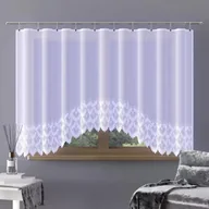 Firany - Firanka gotowa żakardowa Alisma A149 300x140 cm biała łuk - 300 cm 140 cm - miniaturka - grafika 1