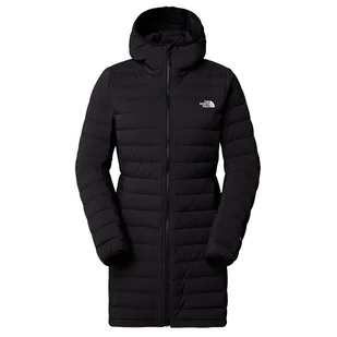 Damski płaszcz puchowy The North Face W Belleview Stretch Down Parka Rozmiar: S / Kolor: czarny/biały - Kurtki i kamizelki sportowe damskie - miniaturka - grafika 1