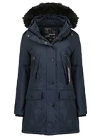 Kurtki damskie - Geographical Norway Parka "Corta" w kolorze granatowym - miniaturka - grafika 1