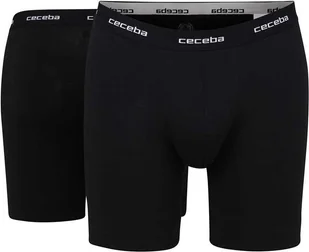 Szorty męskie CECEBA, 2-pak - bokserki, długie bokserki, basic, bawełna, M-7XL, jednokolorowe, czarne 5XL - Majtki męskie - miniaturka - grafika 1