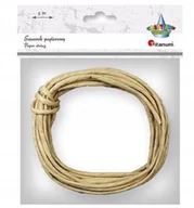 Pozostałe akcesoria dla plastyków - Titanum Sznurek papierowy 3.5mmx5m naturalny słomkowy - miniaturka - grafika 1