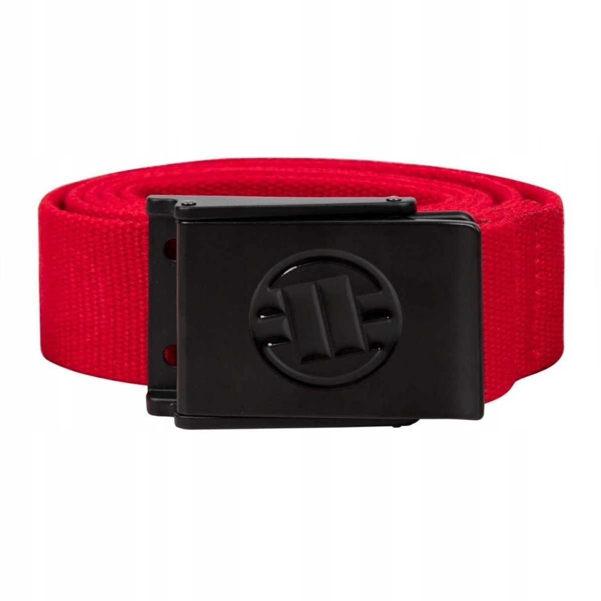 Pasek parciany PITBULL Embossed Webbing Belt Hilltop Czerwony