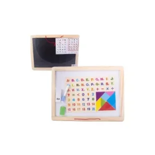 Tablica dwustronna kreda i pisak magnetyczna Lena - Zabawki kreatywne - miniaturka - grafika 1