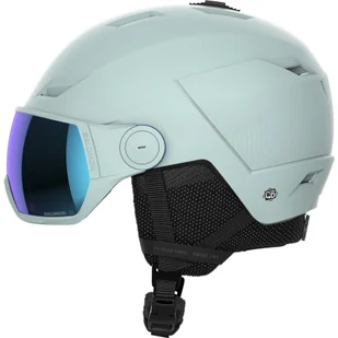 Salomon Icon LT Visor, kask narciarski z wizjerem, aquamarine - Kaski narciarskie - miniaturka - grafika 1