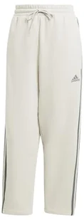 adidas Damskie spodnie polarowe Essentials z 3 paskami z otwartym obszyciem - Spodnie damskie - miniaturka - grafika 1