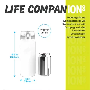 Butelka bidon na wodę ION8 I8750FNAV 750 ml granatowa - Shakery i bidony sportowe - miniaturka - grafika 1