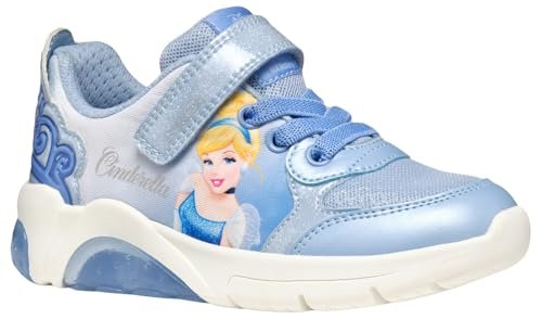 Geox J Fadinlight Girl C dziewczęce sneakersy, niebieski/szary, 27 EU