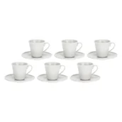 Filiżanki - LA PORCELLANA BIANCA BOSCO Zestaw 6 filiżanek do kawy ze spodkiem 80 ml - miniaturka - grafika 1