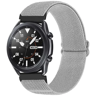 Pasek elastyczny Uniwersalny nylonowy Alogy Nylon opaska do zegarka Smartwatcha 20mm Szary - Akcesoria do smartwatchy - miniaturka - grafika 9