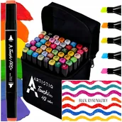 Kredki, ołówki, pastele i pisaki - MARKERY ALKOHOLOWE ZESTAW 48 SZTUK ARTISTIQ TOUCH COOL PRO+ - miniaturka - grafika 1