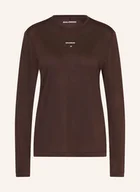 Koszulki i topy damskie - Salomon Koszulka Do Biegania Shakeout Core braun - SALOMON - miniaturka - grafika 1