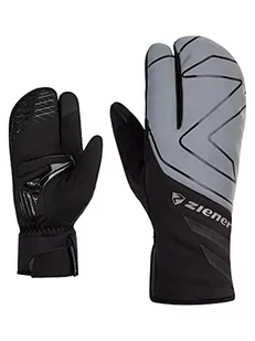 Ziener Unisex DALYO rękawiczki rowerowe, zimowe |wodoszczelne, Soft-Shell, wyściełane, czarno-metaliczny srebrny, 9,5 - Rękawiczki - miniaturka - grafika 1