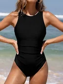 Stroje kąpielowe - Cupshe Długi, modelujący brzuch jednoczęściowy kostium kąpielowy - XL-T - miniaturka - grafika 1