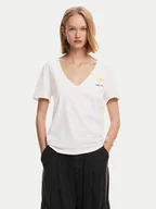 Koszulki i topy damskie - Desigual T-Shirt Vini 24WWTK41 Biały Regular Fit - miniaturka - grafika 1