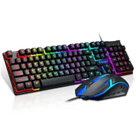 Myszki - EXTRALINK GAMING SET TF200 2IN1 LED KEYBOARD+MOUSE - miniaturka - grafika 1