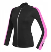 Kurtki rowerowe - Damska koszulka rowerowa zeroRH+ Spirit LS FZ BLACK-DEEP PINK - XL - miniaturka - grafika 1