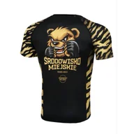 Kimona, stroje i obuwie - Środowisko Miejskie Rashguard Krótki Rękaw Wild Bear Black - miniaturka - grafika 1