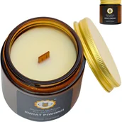 Świece - Miodowa mydlarnia świeca sojowa zapachowa kwiat piwonii wegańska - miniaturka - grafika 1