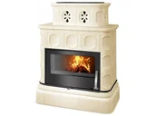 Piece wolnostojące - ABX Piec kaflowy Karelie z płaszczem wodnym cokół kaflowy - Piaskowy - miniaturka - grafika 1