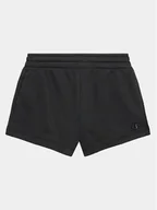 Spodenki damskie - Champion Szorty sportowe 404631 Czarny Regular Fit - miniaturka - grafika 1