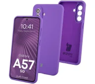 Etui i futerały do telefonów - Bizon Soft do Galaxy A57 5G Fioletowy - miniaturka - grafika 1