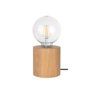 Lampy stojące - SpotLight Trongo Round lampka stołowa 1-punktowa dąb olejowany/czarny 7079174 - miniaturka - grafika 1
