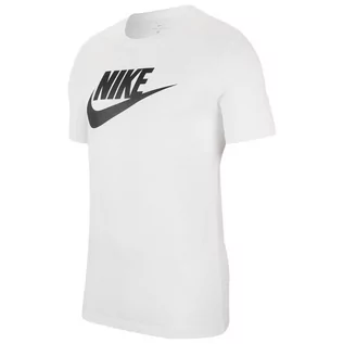 Odzież trekkingowa damska - Nike, Koszulka męska, M NSW Tee Icon Futura AR5004 101, biały, rozmiar XL - grafika 1
