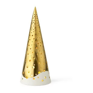 Porcelanowy świecznik w kolorze złota Kähler Design Nobili, wys. 25,5 cm - Świeczniki - miniaturka - grafika 1