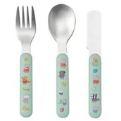 Sztućce dla dzieci - Zestaw Sztućców Dla Dziecka, 3 El., Świnka Peppa Petit Jour Paris - miniaturka - grafika 1