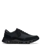 Trampki męskie - Clarks Skórzane sneakersy "Nature X One" w kolorze czarnym - miniaturka - grafika 1