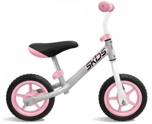 loopfiets 10 Cal Junior Szary/Różowy - Rowerki biegowe - miniaturka - grafika 1