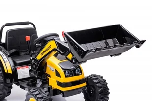 Pojazd Koparka Traktor Żółty - Pojazdy elektryczne dla dzieci - miniaturka - grafika 6
