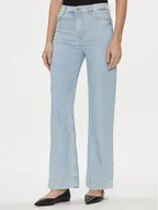 Spodnie damskie - Boss Jeansy Marlene Hr 3.0 50512564 Niebieski Regular Fit - miniaturka - grafika 1