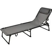 Leżaki ogrodowe - Łóżko turystyczne KOOPMAN Textilene Grafitowy - miniaturka - grafika 1
