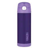 Termosy - Thermos Termos dziecięcy ze słomką 470 ml fioletowy 120020 - miniaturka - grafika 1