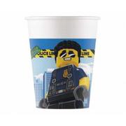 Urodziny dziecka - Procos Kubeczki urodzinowe Lego City - 200 ml - 8 szt. 93511 - miniaturka - grafika 1