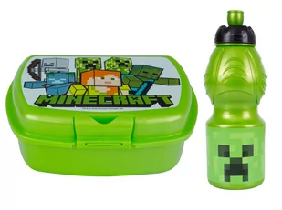 ZESTAW ŚNIADANIÓWKA+BIDON ASTRA MINECRAFT - Bidony dla dzieci - miniaturka - grafika 1