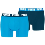 Majtki męskie - Męskie bokserki Puma Everyday Basic Boxer 2P Rozmiar: XXL / Kolor: niebieski/jasnoniebieski - miniaturka - grafika 1