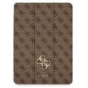 Etui do tabletów - Guess Etui na tablet Etui GUIC11G4GFBR Apple iPad Pro 11 2021 3 generacji Book Cover brąz/brown 4G Collection GUE1227BR - miniaturka - grafika 1