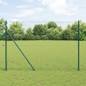 Ogrodzenia - Lumarko Ogrodzenie z słupkami Zielony 1.6 x 50 m Stal pokryta PCV - miniaturka - grafika 1