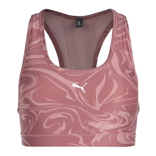 Stanik fitness PUMA Mid Impact 4Keeps Graphic PM - Bielizna sportowa damska - miniaturka - grafika 1
