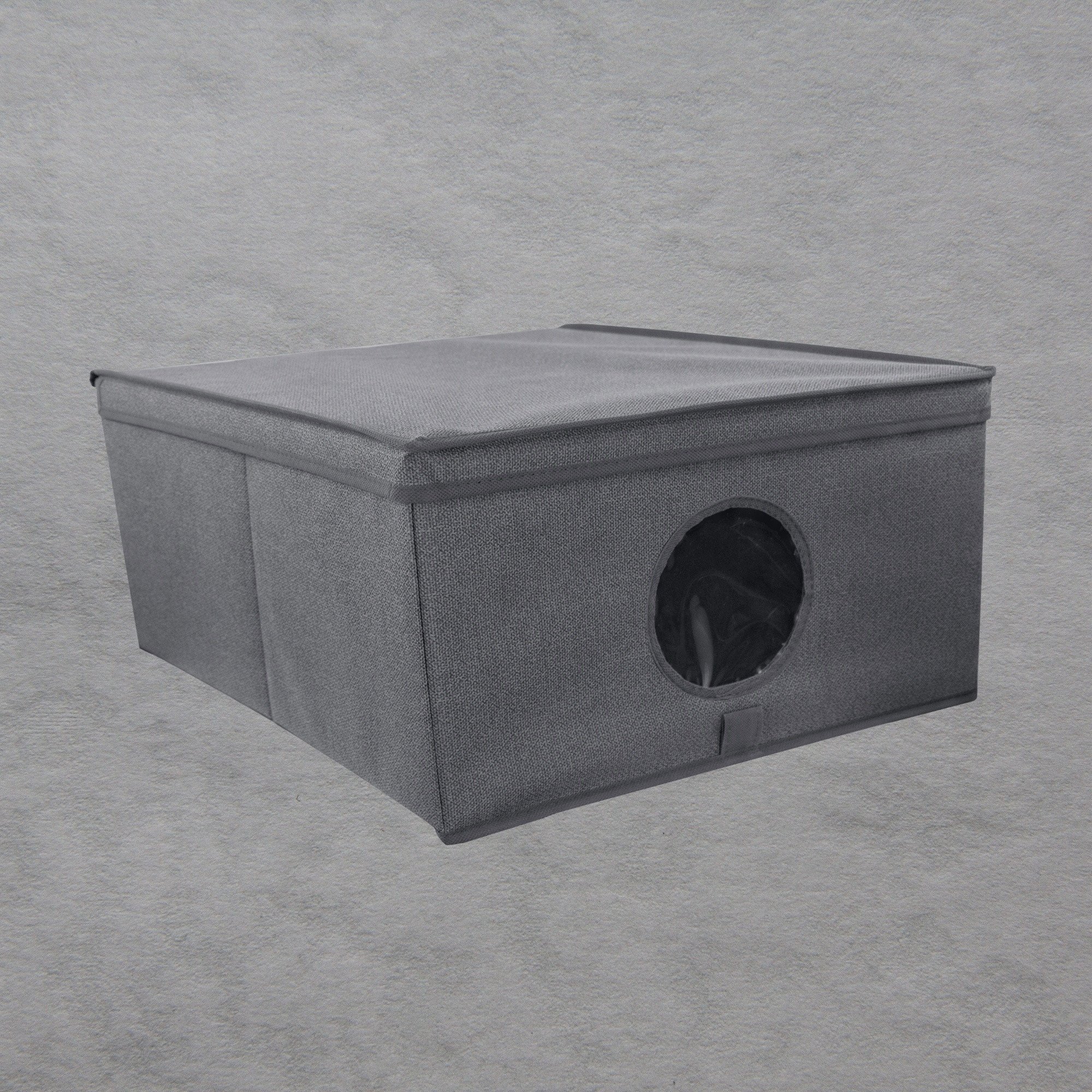 Folding box M size 48x36x19cm Gray 8000303317357