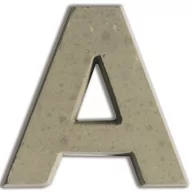 Decoupage - Aladine Litera A z betonu - miniaturka - grafika 1