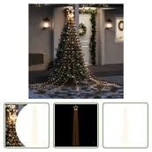 Oświetlenie świąteczne - The Living Store Oświetlenie choinkowe 320 LED ciepły biały 375 cm - miniaturka - grafika 1