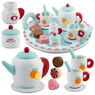 Zabawki kreatywne - Drewniana zabawka zestaw do herbaty RK-869 Ricokids - miniaturka - grafika 1