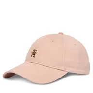 Czapki damskie - Czapka z daszkiem Tommy Hilfiger Th Elevated Chic Cap AW0AW17631 Różowy - miniaturka - grafika 1