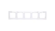 Klawisze i ramki - Ospel Karo biały ramka R-5S/00 R-5S/00 - miniaturka - grafika 1